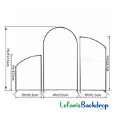 Lofaris Silver Stands Set Arched Backdrop Frame for Party
